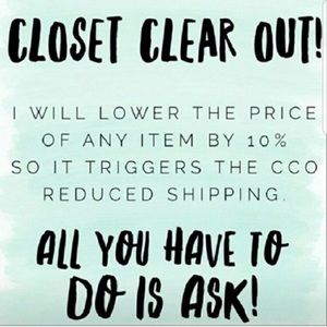 Closet clear out! Save $$$$